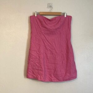 Old Navy Pink Strapless Bodycon Dress